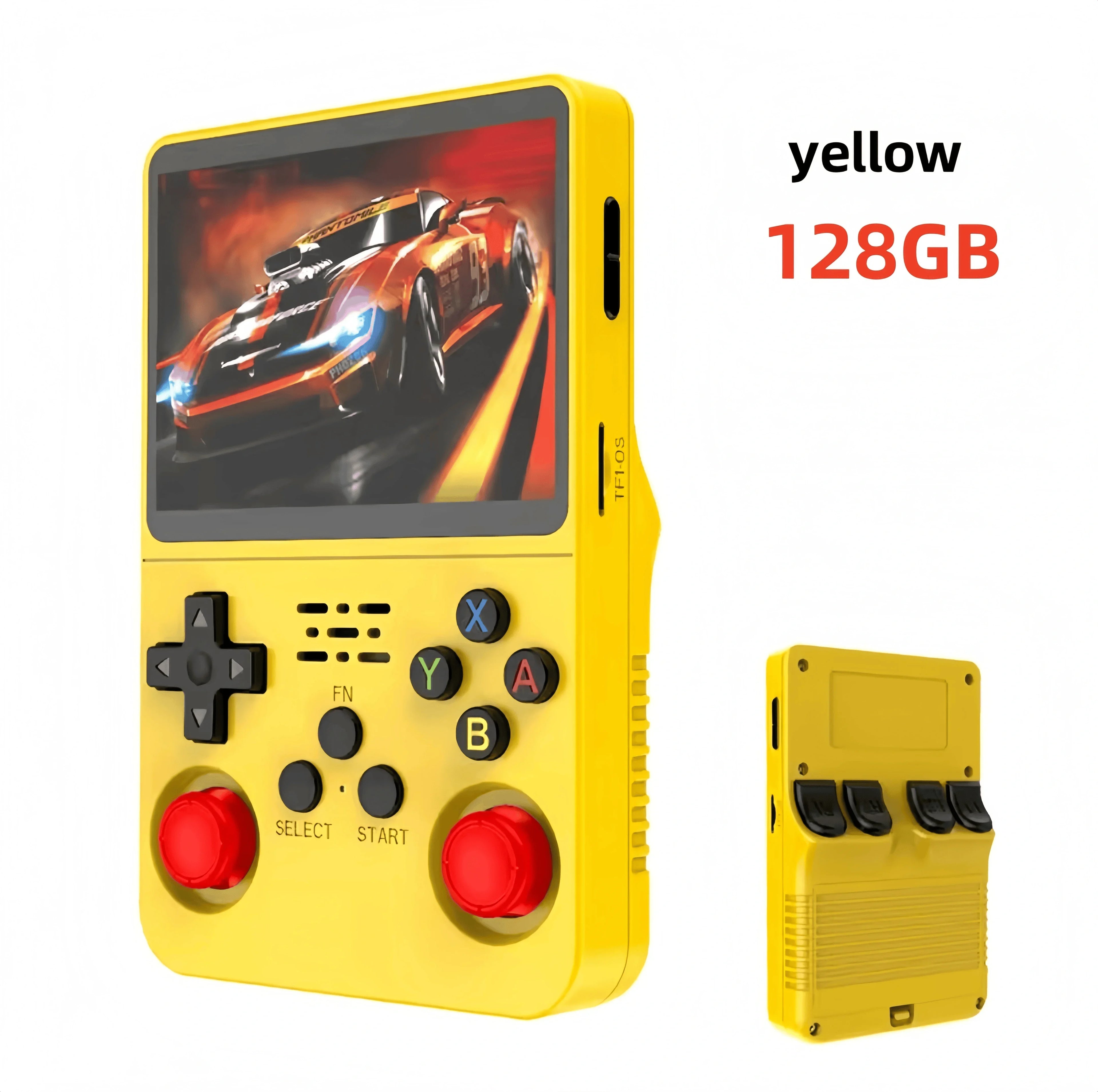 R36S Retro Handheld Video Game Console 3.5 Inch IPS Screen 128GB Portable Pocket Player Linux System Preloaded Games Boy Gift