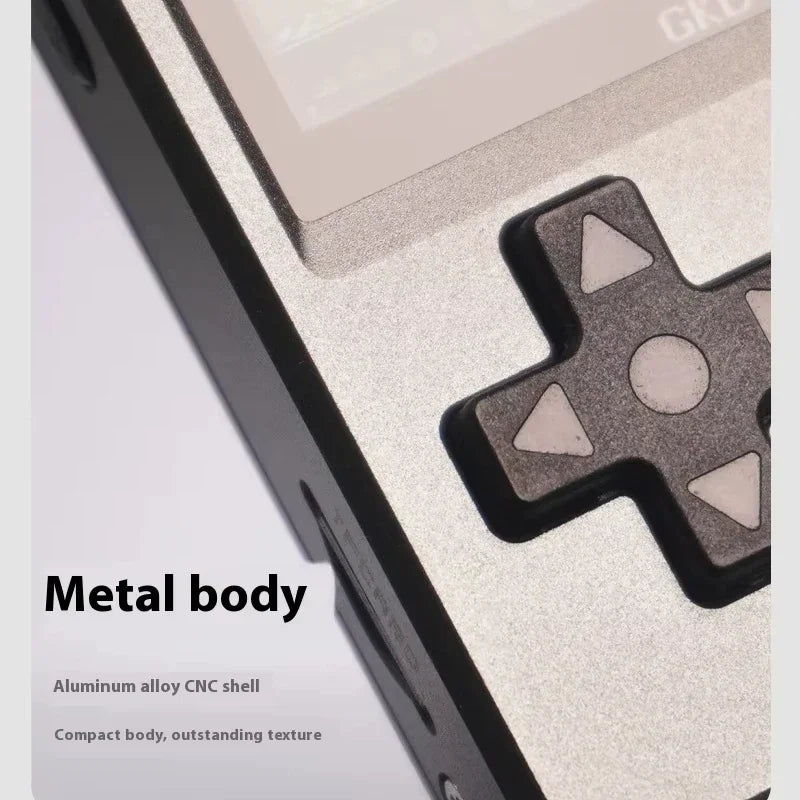 5000+ Games 2025 GKD Pixel 2 Metal Handheld Game Console 2.4" IPS 640x480 Retro PSP PSone 64GB CNC Portable Birthday Gift