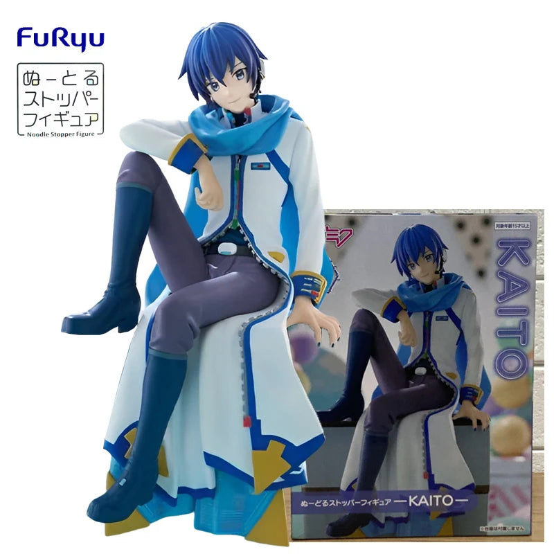 ln Stock FuRyu Hatsune Miku Series Noodle Stopper -KAITO- PVC Anime Action Figures Model Collection Toy