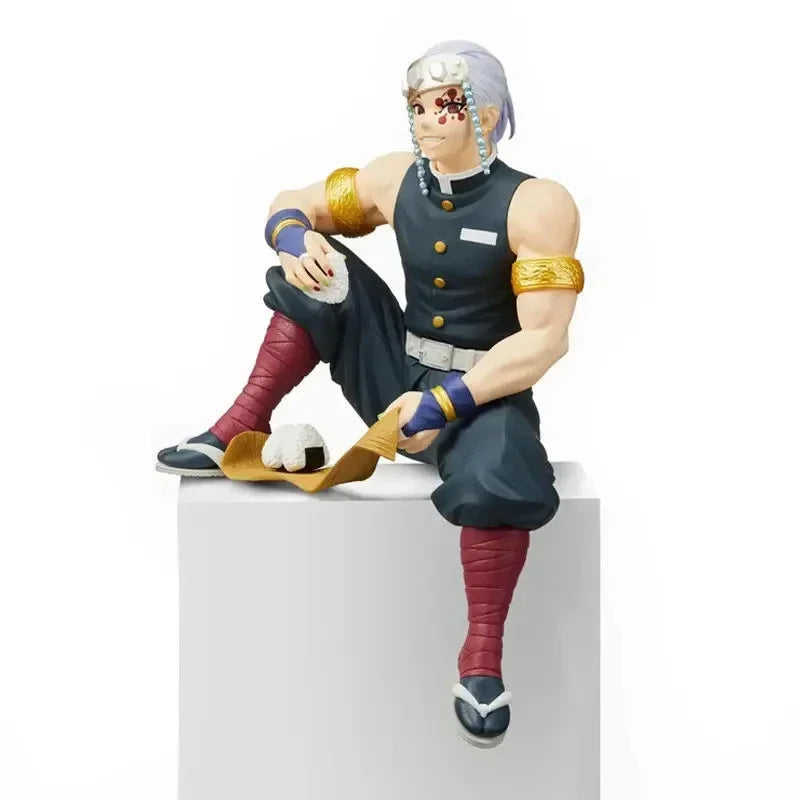 Hot Anime Demon Slayer Sit Eating High Quality Rice Figure All Style Tanjirou Nezuko Kyoujurou Tengen Tokitou Muichirou Figurine