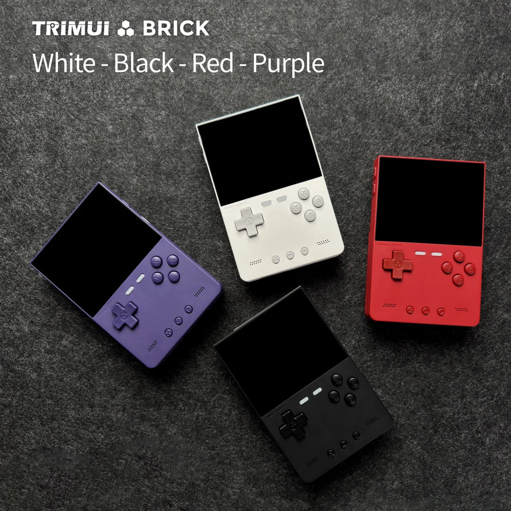 TRIMUI BRICK Handheld Game Console 3.2'' IPS Screen Linux System Crossmix OS Metal Back Panel Key LED Lighting Free Keycap Gifts