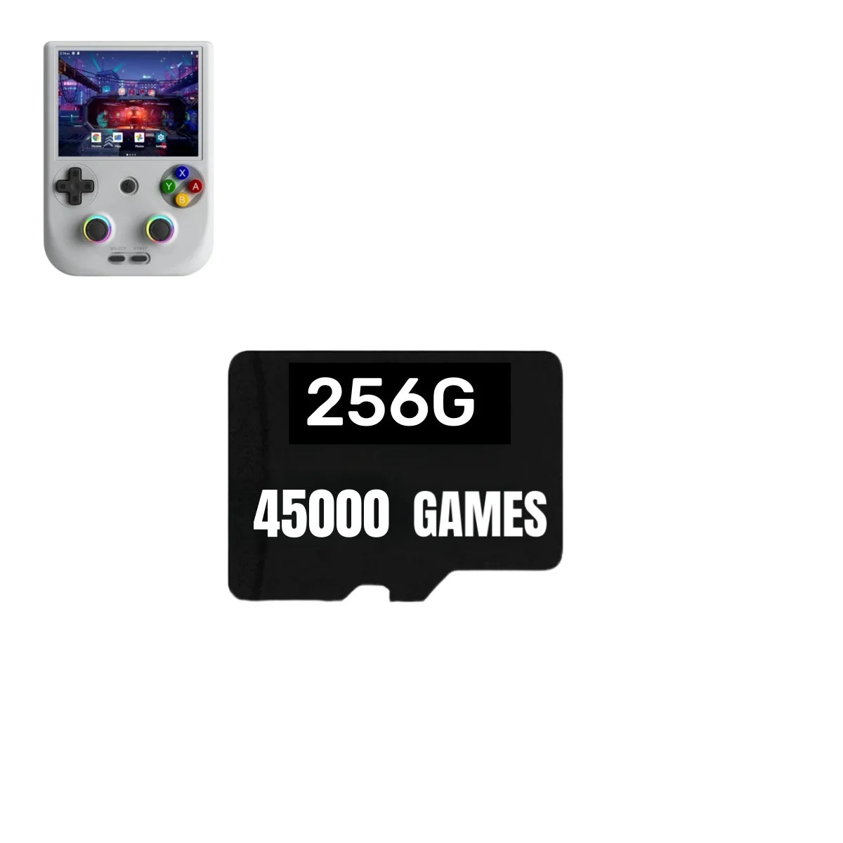 For ANBERNIC RG406V TF Game Card Video Game Consoles PSP 512G 80000 Game Pre-install Retro Games 256G  RG406V Memory Card