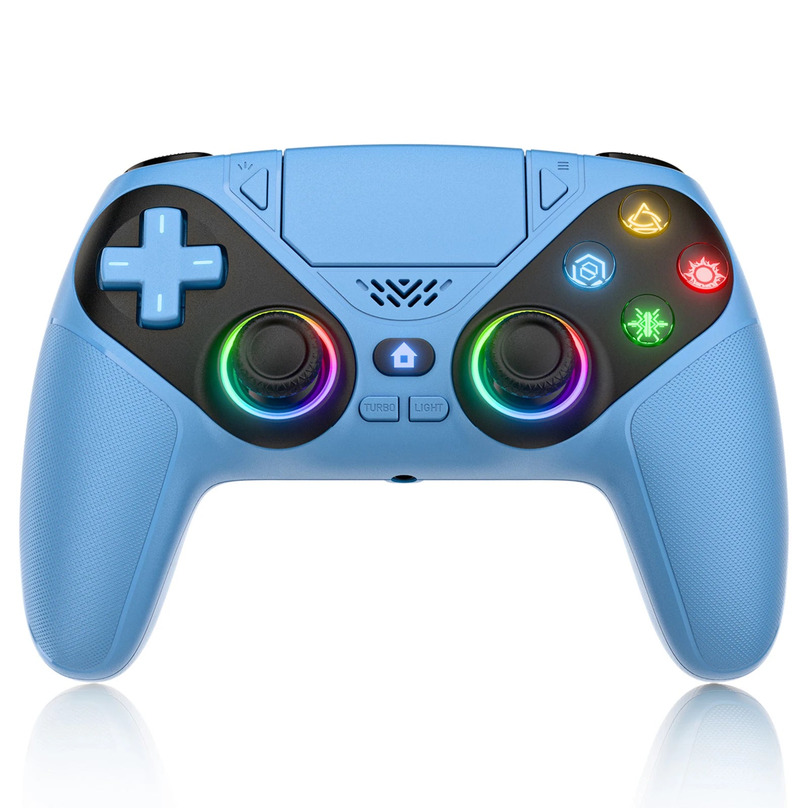 Controller for PS5/PC Gamepads,Gaming Handle Hall Effect Triggers,Game Controllers RGB Turbo Vibration Touch Programmable Button