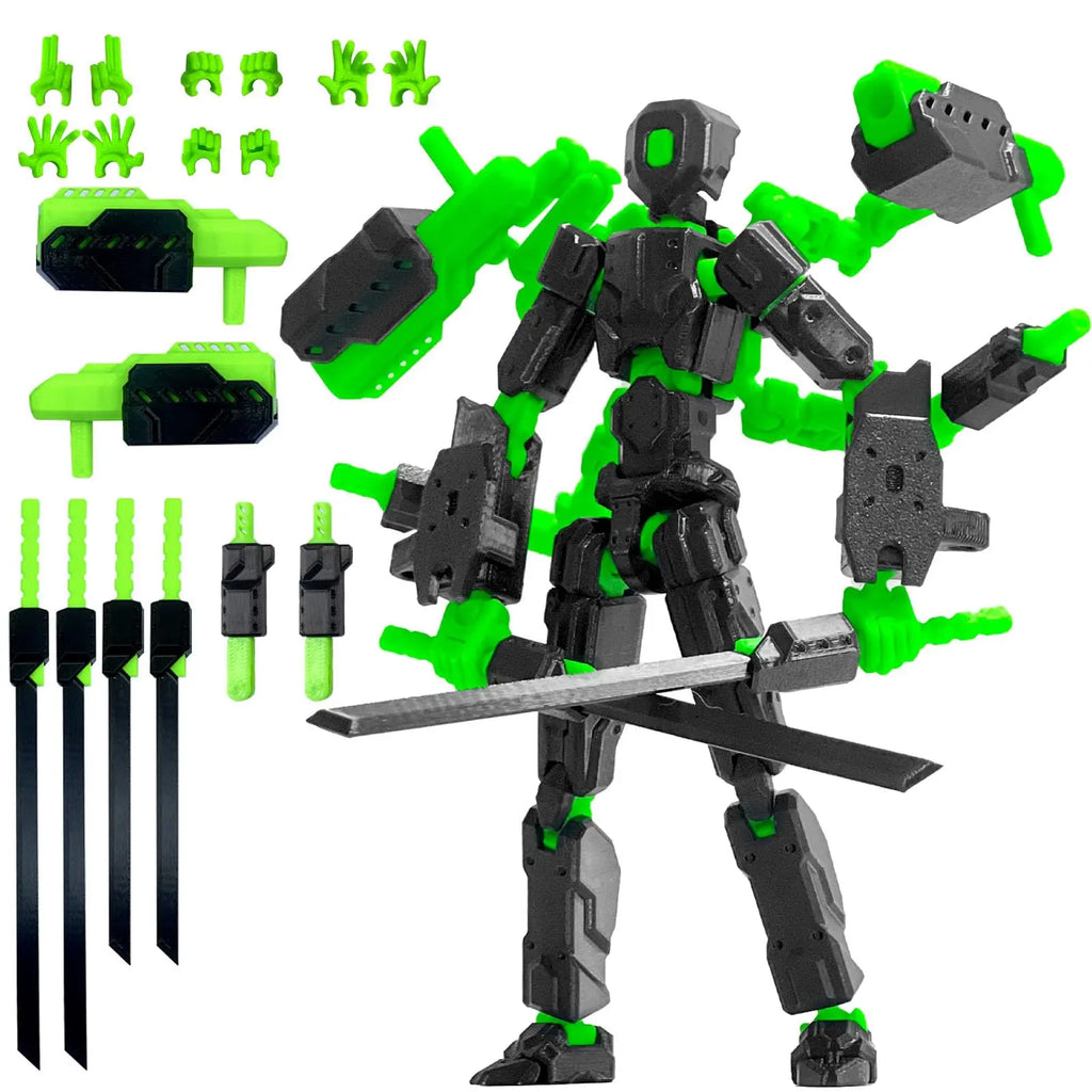 (Assembly Completed) 8 inch T13 Action Figure Set,T 13 Action Figure Multi-Articular Mobile Robot Nova T-13,Desktop Decorations