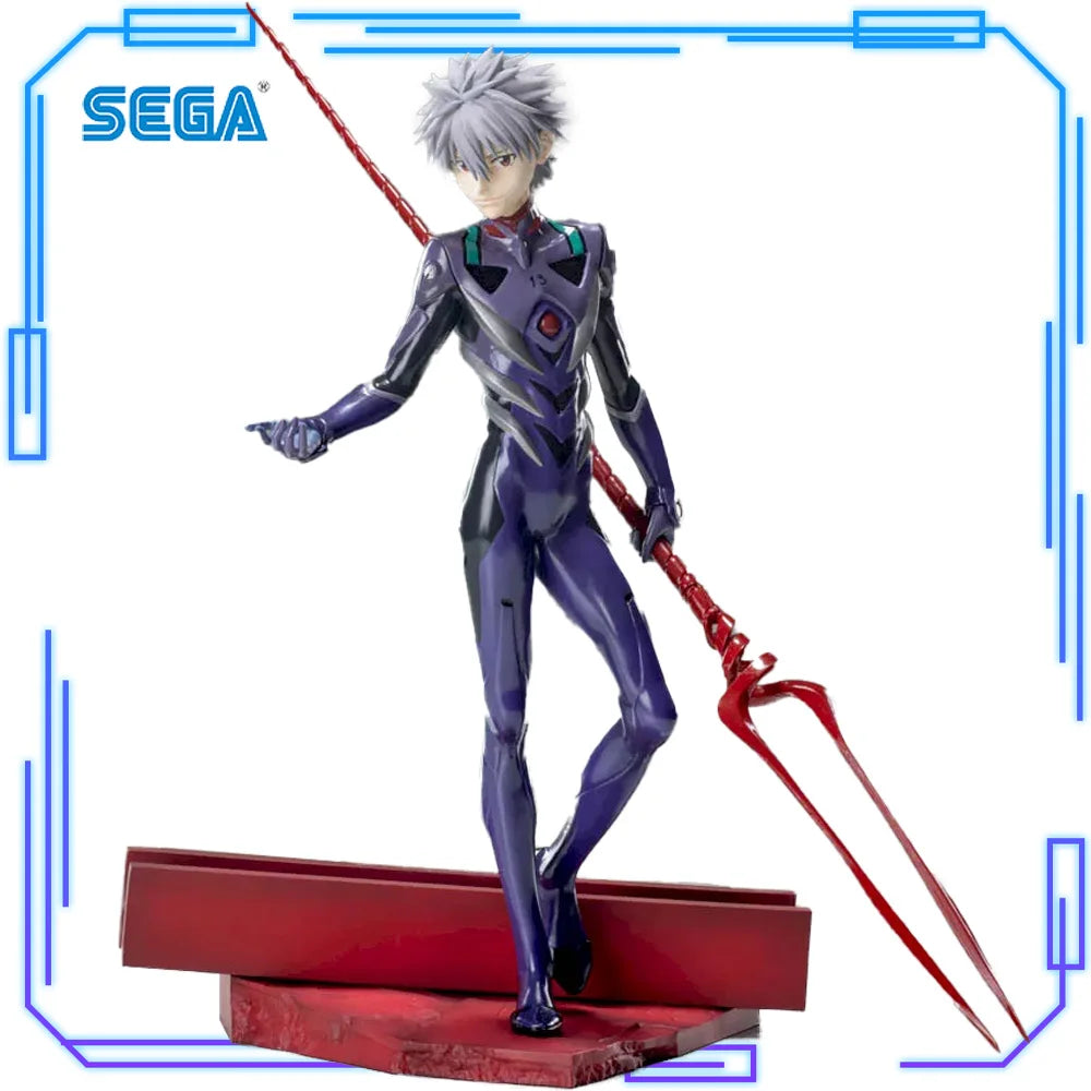 In Stock SEGA Original Genuine Evangelion Shin Gekijouban FINAL Kaworu Nagisa Lance of Longinus Luminasta 21cm Model Toy Figures