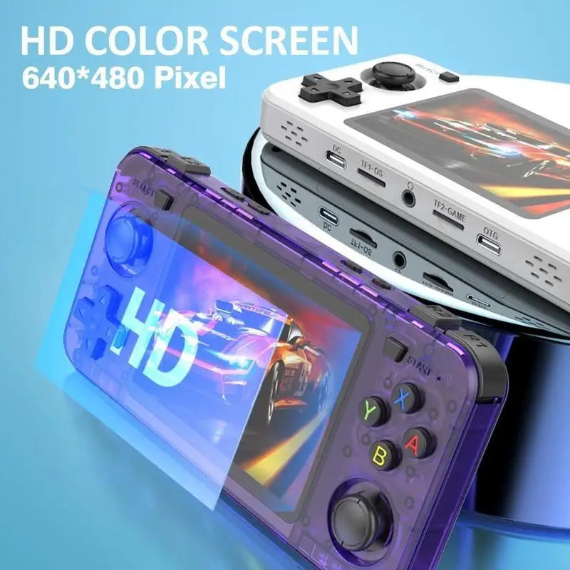 WUDS R36H Retro Handheld Game Console 3.5 inch IPS Screen Open-Source Linux System Classic Game Consoles Portable Gaming System