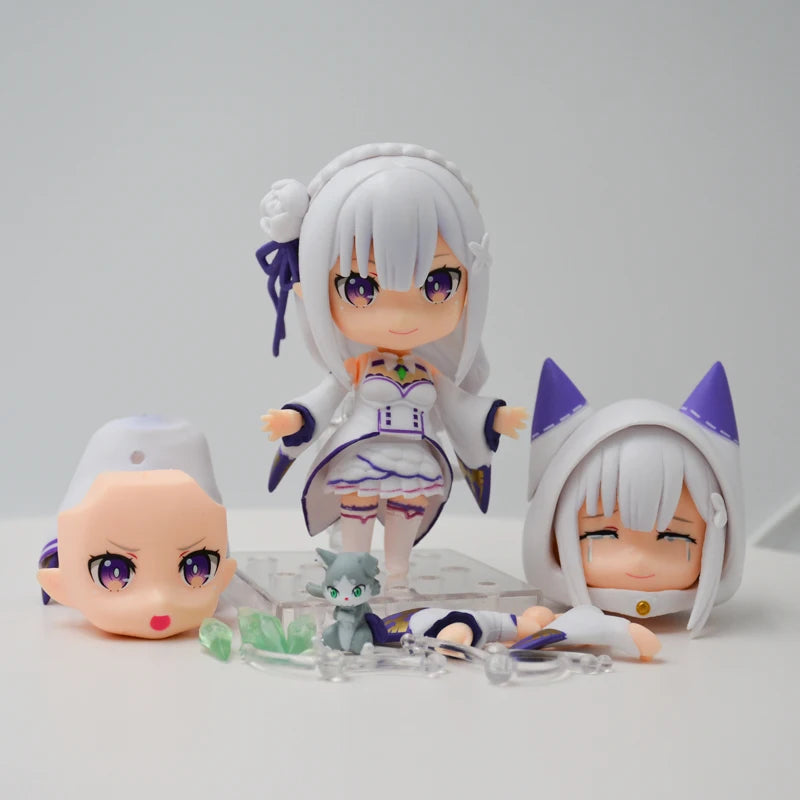 #751 Re:ZERO -Starting Life in Another World Emilia Anime Figure Emilia/Rem/Ram Action Figure Collectible Model Doll Toys Gifts