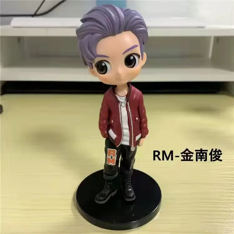 #!@ 7Pcs Kpop Star 15cm PVC Model Toy Action Bangtan Boys Groups BT21 Action Figures Doll BTS Celebrity Idol Set Fan Collection