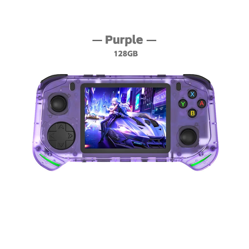 RX6H Retro Handheld Game Console Linux System 3.5 Inch IPS Screen Portable Pocket Video Player 64GB 128GB Games Kid Gift