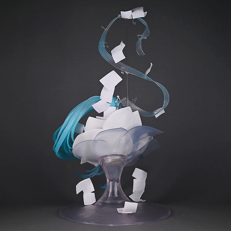 Hatsune Miku Music Note Ver Anime Figures Static Model Statue Chassis Desktop Decoration Trendy Toys Surprise Collectable Gifts