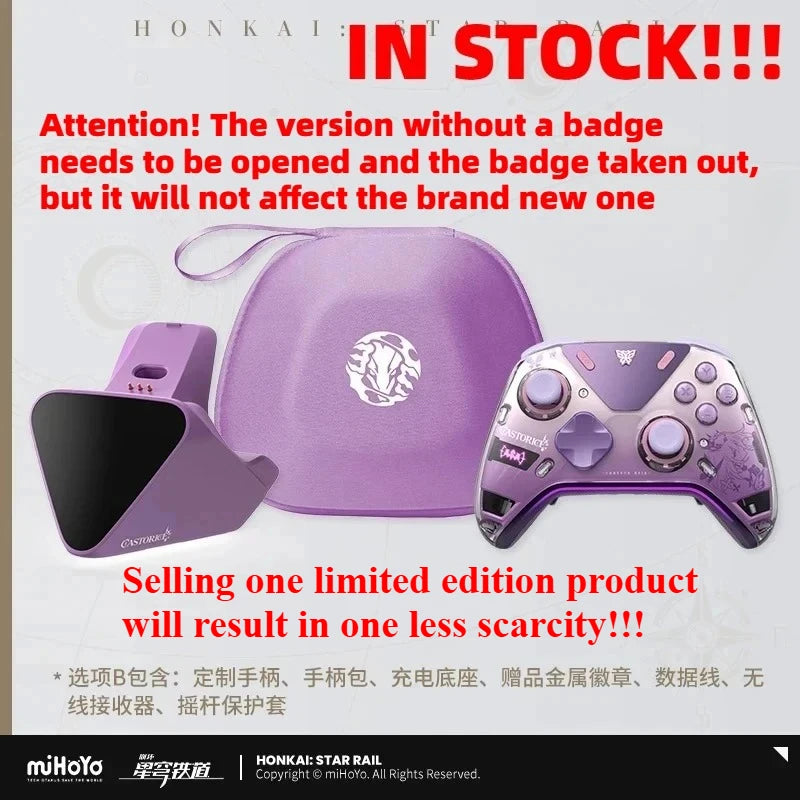 NEW miHoYo INSTOCK Honkai Star Rail Castorice APEX 5 Elite Gamepads Wireless Gamepad Force Feedback Bluetooth Game Controller