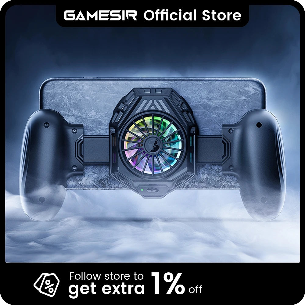 GameSir F8 Pro Snowgon Mobile Cooling Gamepad, Game Controller with Cooling Fan, Smartphone Cooler for Android Phone / iPhone