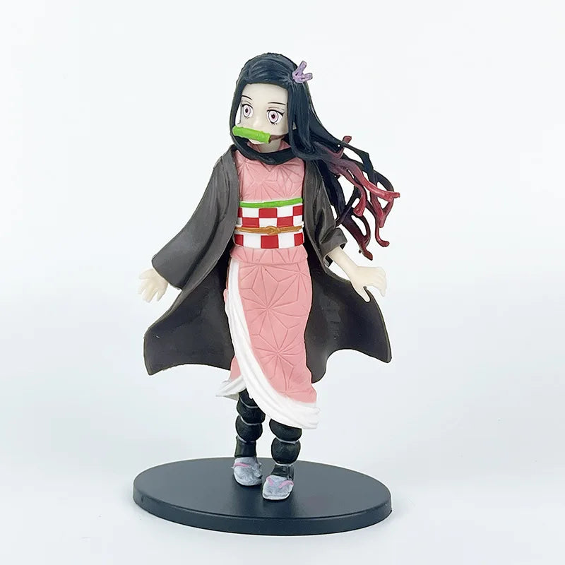 Official Anime Demon Slayer Kimetsu no Yaiba figure Kamado Tanjirou Action Figure Agatsuma Zenitsu Nezuko Warrior PVC Model Toys