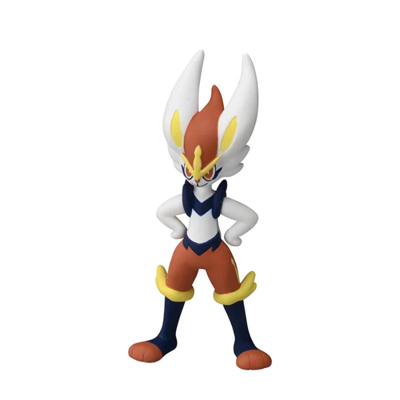 TOMY Original Pokemon Figures MS-35 Handsome Cinderace Model Anime Collection Exquisite Perfect Children Gifts  Toys