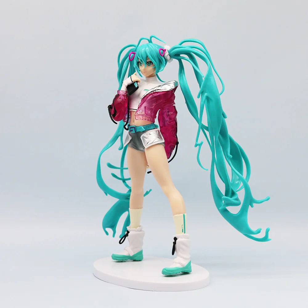 Anime Hatsune Miku Figure Wedding Dress Action Figures Kawaii Swimsuit Vocaloid PVC Collectible Model Toys Girl Gift