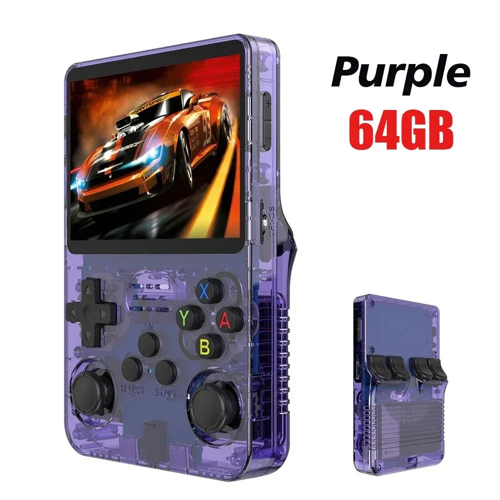 64G/128G R36S Retro Handheld Video Game Console Linux System 3.5 Inch IPS Screen R35s Pro Portable Pocket Video Player Games