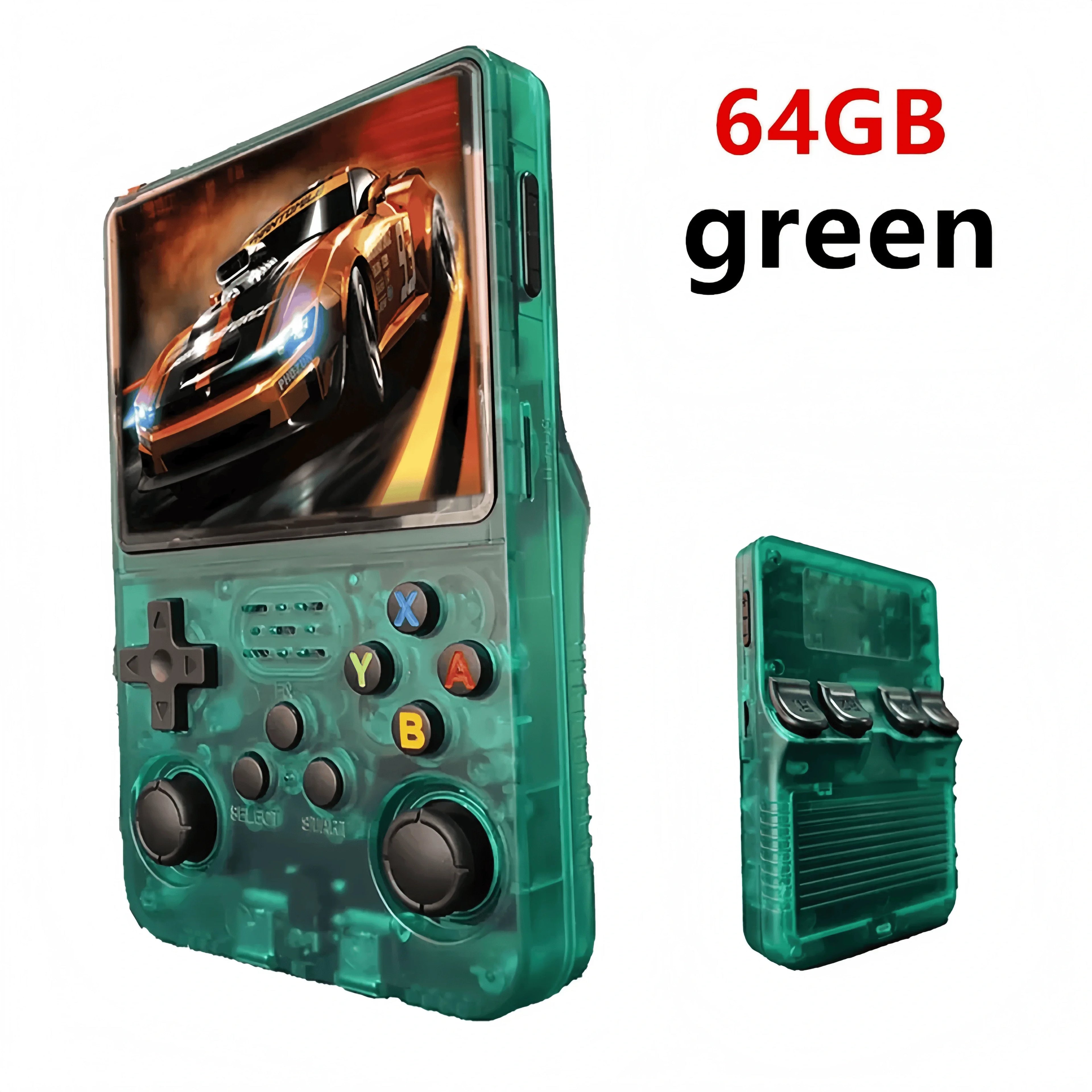R36S Retro Handheld Video Game Console 3.5 Inch IPS Screen 128GB Portable Pocket Player Linux System Preloaded Games Boy Gift