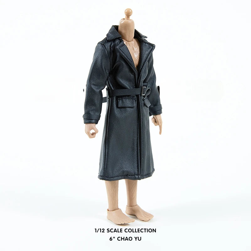 Shf 1/12 Male Custom Straw Hat Windbreaker Coat Scene Props Clothes for 6in Action Figures Body Dolls Model