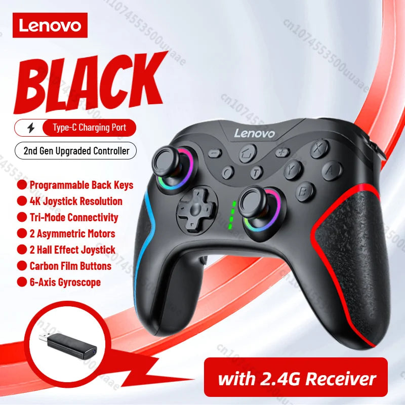 Lenovo S01 4K Joystick Resolution Bluetooth Gamepad for Switch/2/OLED/Lite/PC/iPhone/Android Mobile Phones Video Game Controller