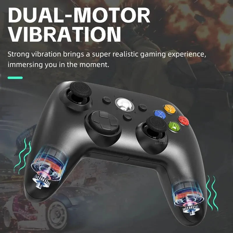 Wireless/Wired Controller For Xbox 360 Game Controller with Dual-Vibration Turbo Compatible with Xbox 360/360 Slim and PC Window
