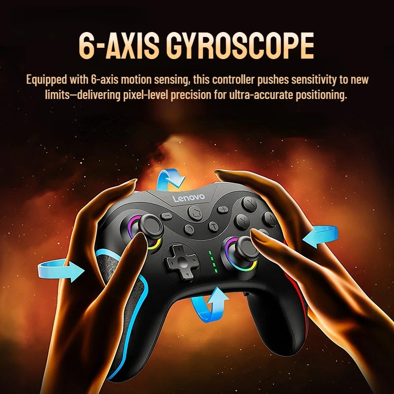 Lenovo S01 4K Joystick Resolution Bluetooth Gamepad for Switch/2/OLED/Lite/PC/iPhone/Android Mobile Phones Video Game Controller