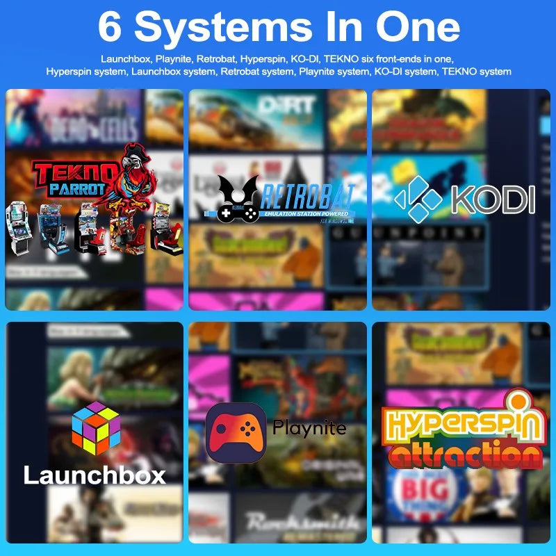 3TB Portable Gaming HDD Hyperspin/LaunchBox/Retrobat/Playnite Retro Game Console with 20000 Games for PS3/PS2/PS1/PSP/Switch/Wii