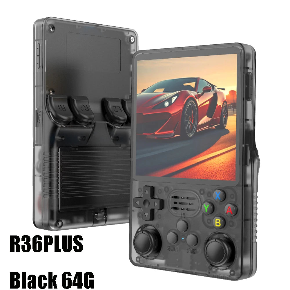R36PLUS Handheld Game Console 4.0inch Big Screen 20000+ Games PK R36S Portable Pocket Video Player Kids Gift Arkos System