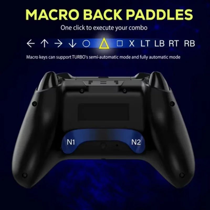 Qrd Spark N5 Wireless Game Controller For PS4 PS3 Hall Effect Vibration Gamepad With 8pcs Silicone Thumb Joystick Grip Cap