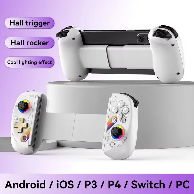 BSP-D9 Mobile Phone Stretch Game Controller Wireless Bluetooth PC Tablet For Switch/PS3/PS4 Dual Hall Somatosensory Controller