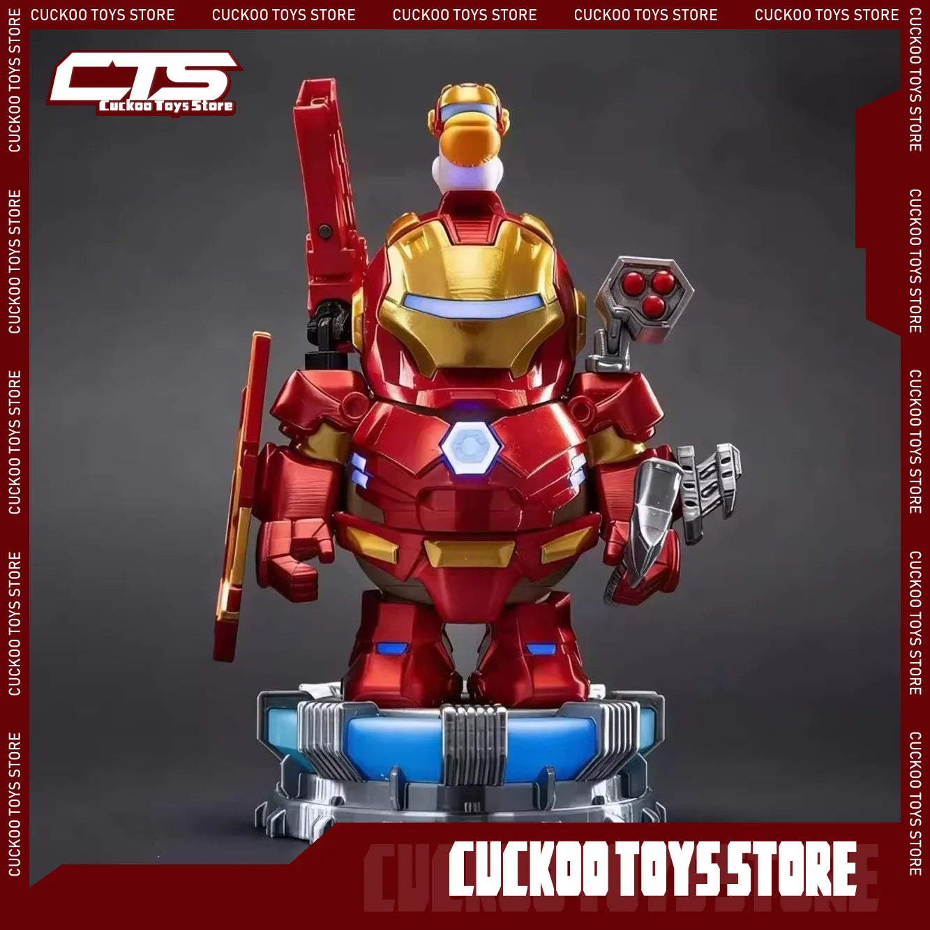 New "Iron Capy" 3d Printed Figure Capybara Iron Man Mashup Cute Desk Decor Anime Figures Creative Anime Collectible Model Toys