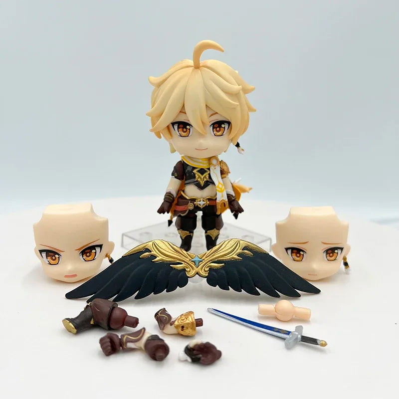 #1718 Traveler/Lumine Anime Figure #1717 Aether Action Figure #1795 Venti Figurine Adult Collectible Model Doll Toys Gifts 10cm