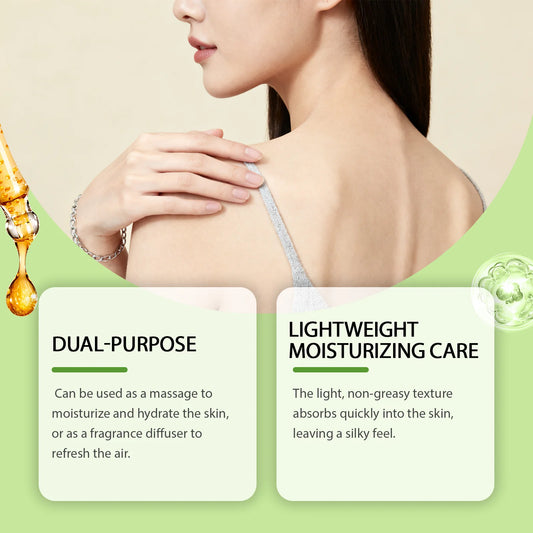 Bergamot Body Soothing Essential Oil Improving Fatigue Massage Muscles Aromatherapy Deep Moisturizing Multi Functional Serum Oil