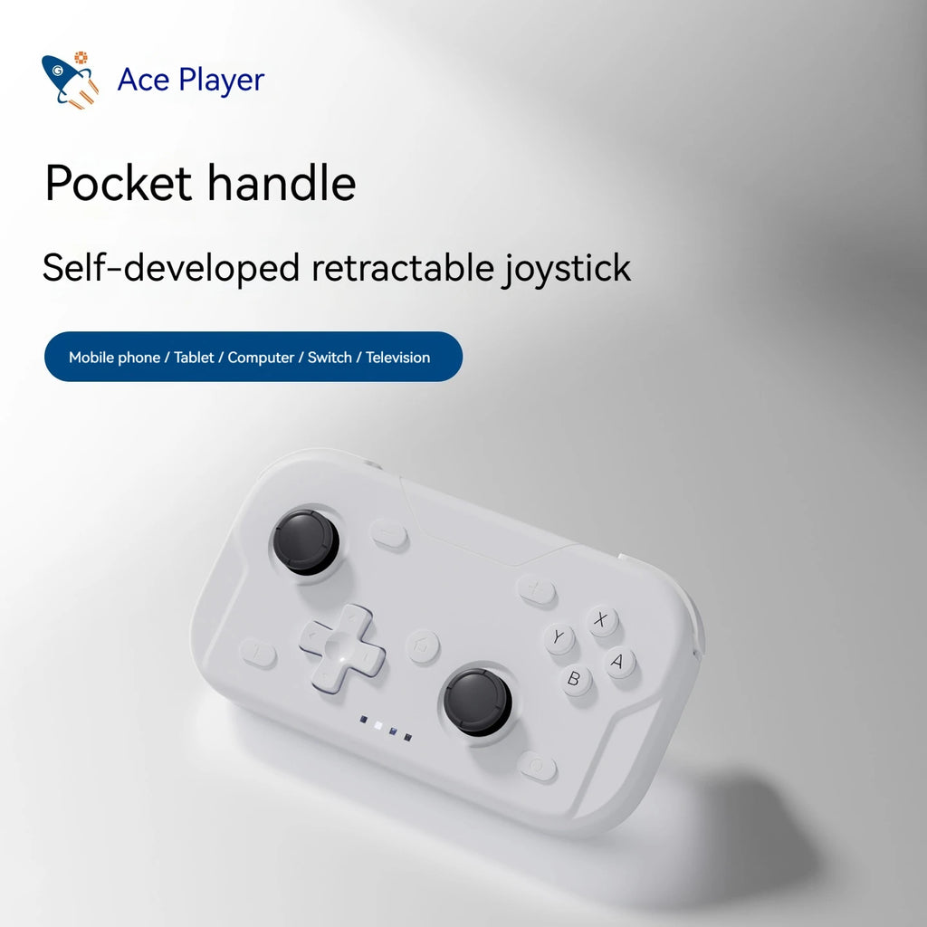 ACEGAMER Game Controller Wireless Bluetooth Gaming Controller Vibration Motor Gyroscope Portable Mini Grip for Switch Computer