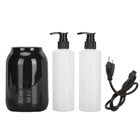 Essential Oil Heater LED Display Temperature Adjust Single Massage Oil Bottle Warmer Massage Oil Heater