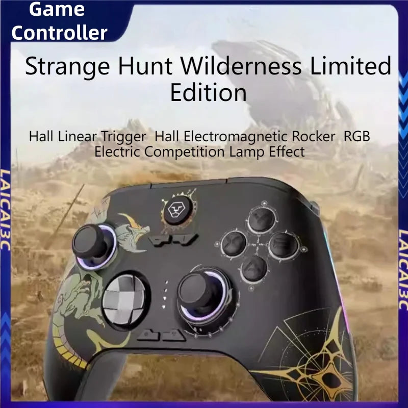 Aolion Wireless Game Controller Hall Linear Trigger Electromagnetic Joystick Rgb Light Effect Long Battery Life Pc/Switch/Steam