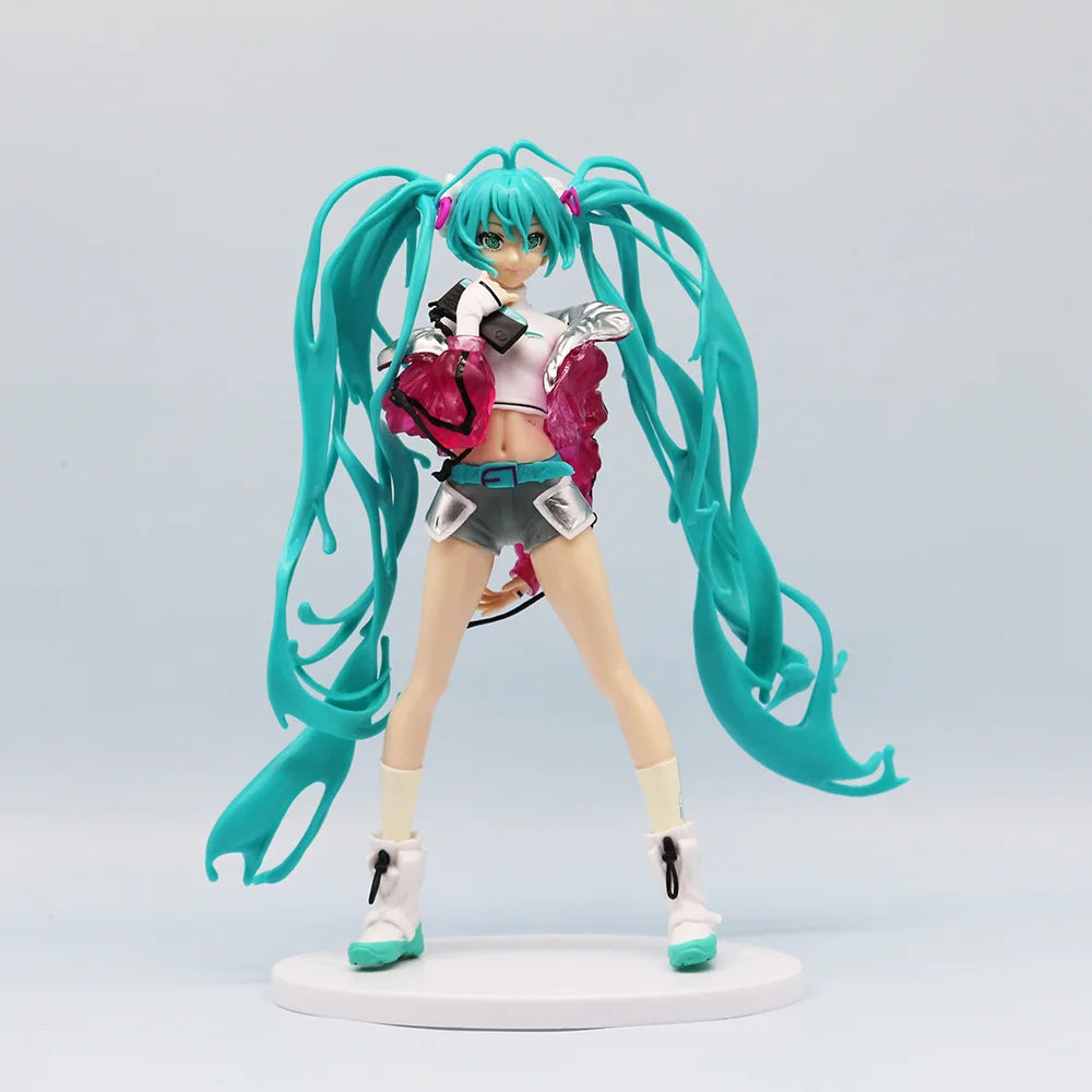 Anime Hatsune Miku Figure Wedding Dress Action Figures Kawaii Swimsuit Vocaloid PVC Collectible Model Toys Girl Gift