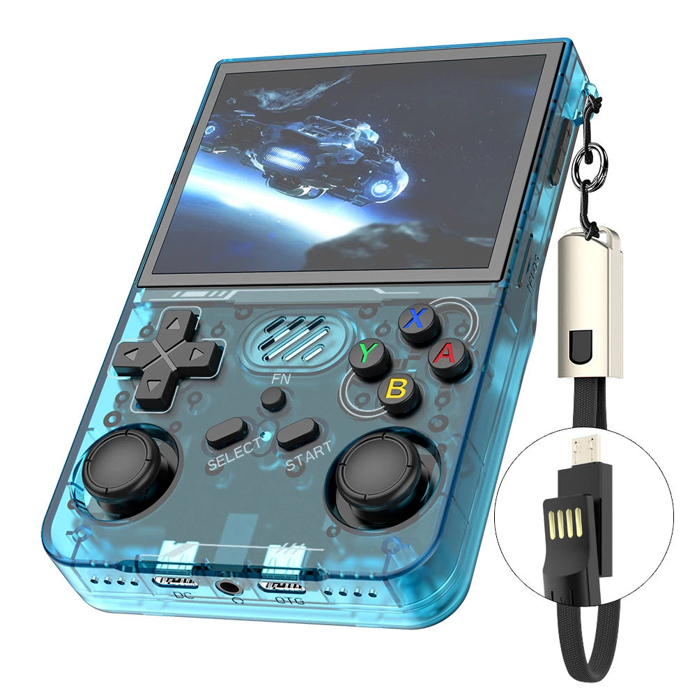 R36XX Retro Handheld Game Console, Linux, 3.5-inch IPS Screen, 64/128GB Games, Wi-Fi Live Video - Holiday Gift