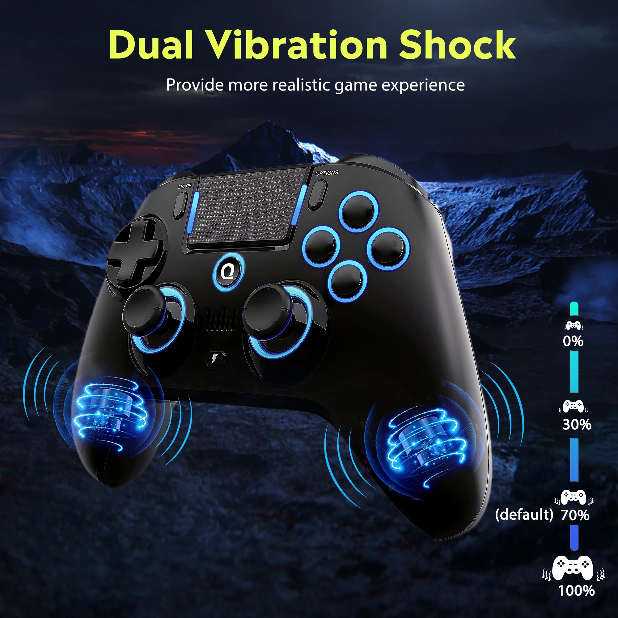QRD Spark N5 Controller for PS4 PS3 IOS Android PC Wireless Game Console Multi Compatible Gamepad Eat Chicken Bluetooch joystick