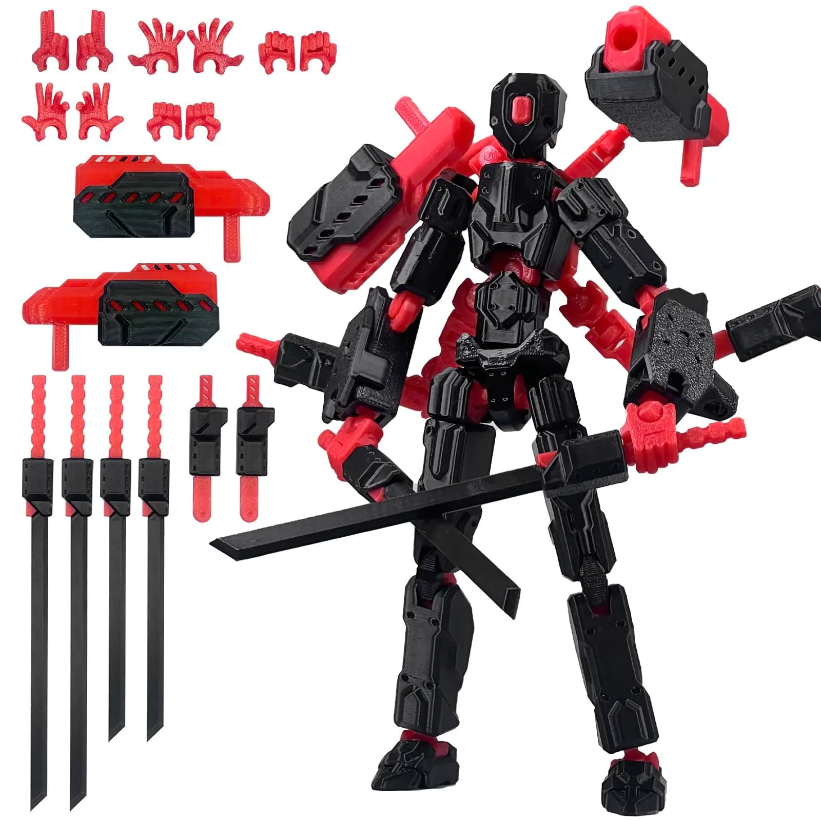 (Assembly Completed) 8 inch T13 Action Figure Set,T 13 Action Figure Multi-Articular Mobile Robot Nova T-13,Desktop Decorations
