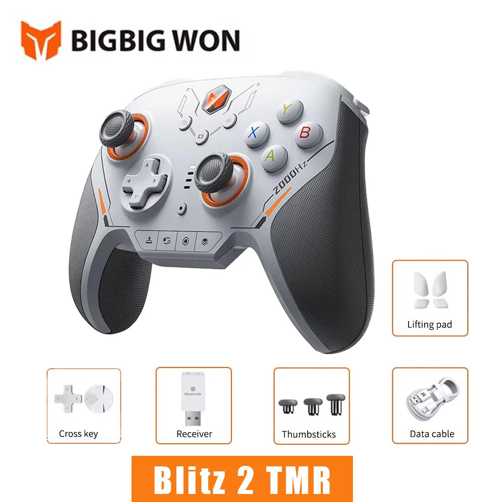 BIGBIG Won Blitz 2 Pro Starburst Wireless Gamepad Carbon TMR Edition for Switch Pc ios Android Somatosensory Game Controllers