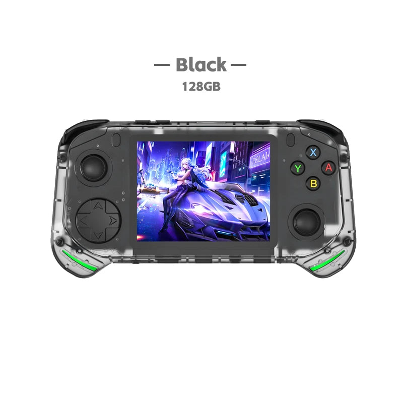 RX6H Retro Handheld Game Console Linux System 3.5 Inch IPS Screen Portable Pocket Video Player 64GB 128GB Games Kid Gift