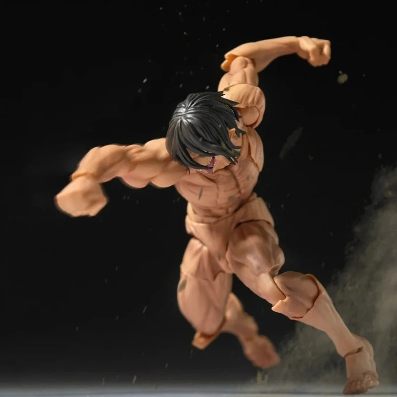 Attack On Titan Eren Jaeger Colossus Form Assembly Model Kit Action Figures Doll Pvc Toys Collect Ornaments Boy Surprise Gifts