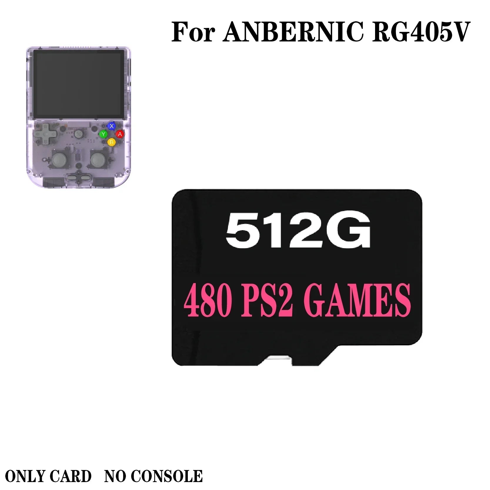 ANBERNIC RG405V PS2 Handheld Game Console TF Card Preloaded Game For Handheld Game Built In 75000 Retro Games Memory Card Gift