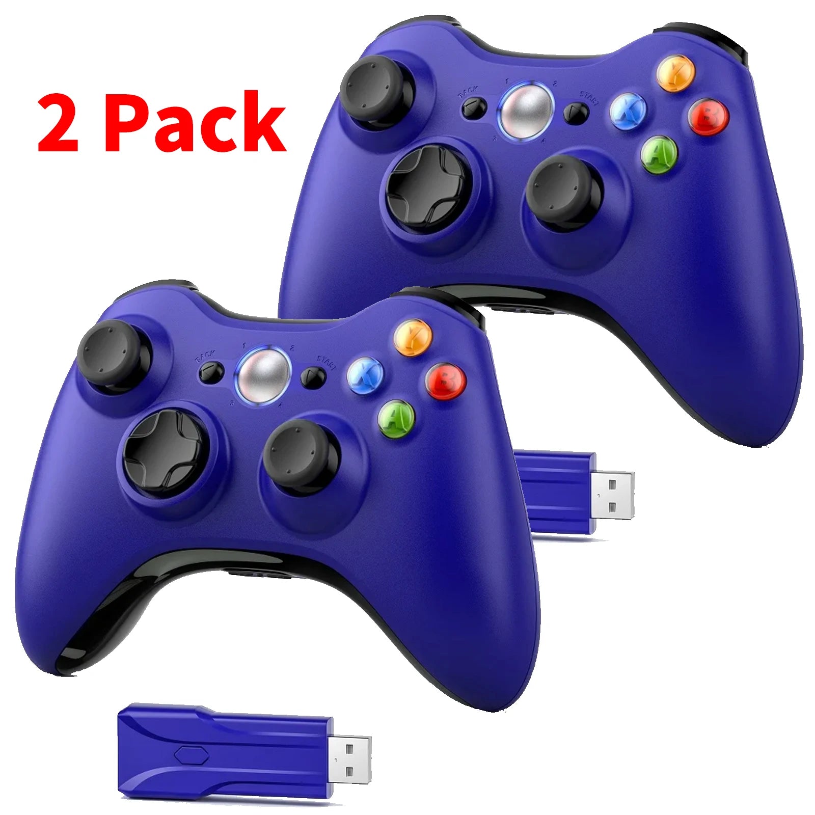 Game Controller for Xbox 360/Slim/Lite PC/IOS/Android Gamepad Wireless Remote Controle Handle W/ Dual Vibration Gaming Joystick