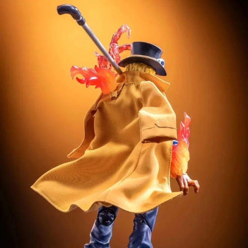 Shf 1/12 Male Custom Straw Hat Windbreaker Coat Scene Props Clothes for 6in Action Figures Body Dolls Model