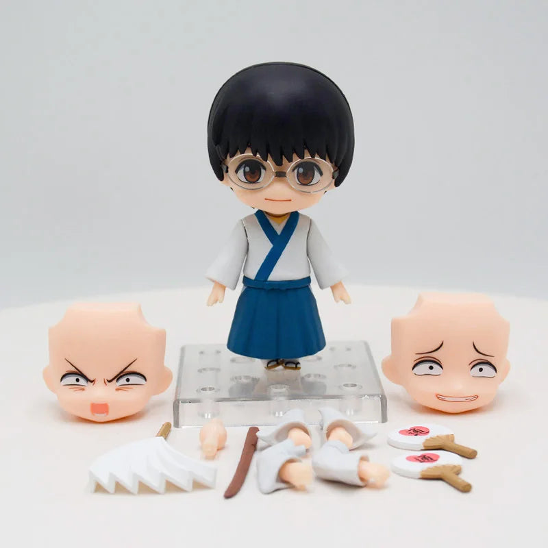 #2458 Gintama Shimura Shinpachi Anime Figure #2462 Kagura Action Figure #2420 Sakata Gintoki Figurine Collectible Model Doll Toy