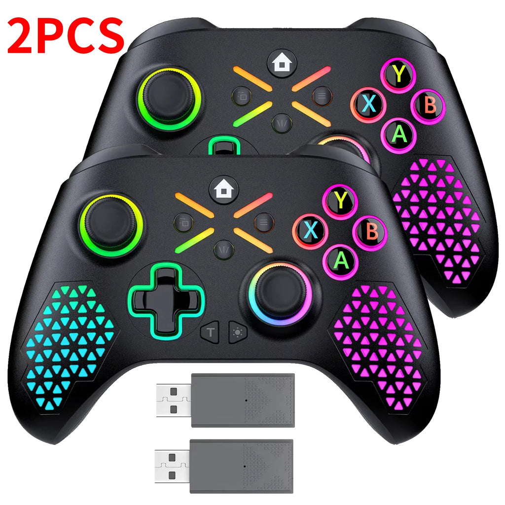 Game Controllers for Xbox One/X/S/Series X/S/PC Wireless Gamepad RGB TURBO,6-Axis Gyro,Hall Effect,Dual Vibration,Gaming Rocker