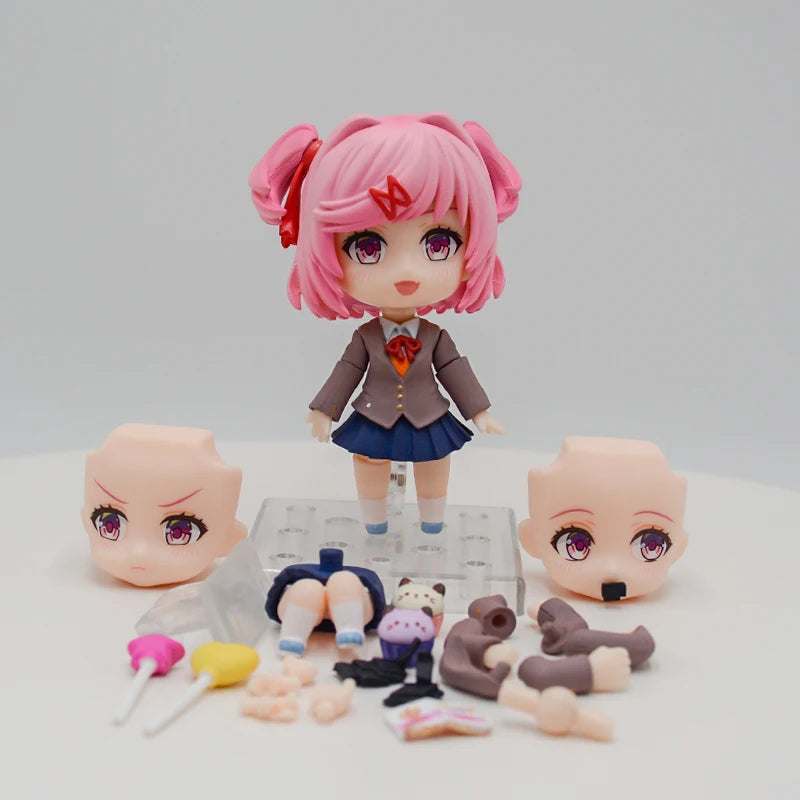 #2250 Literature Club! Sayori Anime Girl Figure #2283 Yuri Action Figure #2077 Natsuki/Monika Figurine Collection Model Doll Toy