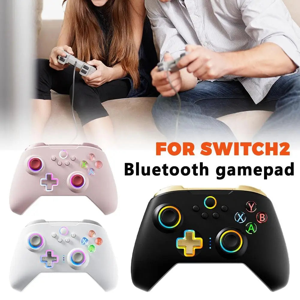 Hall Drift Free Bluetooth Game Controller Compatible With Switch2/Switch/PC Type-C Charging Body Ergonomic Grip