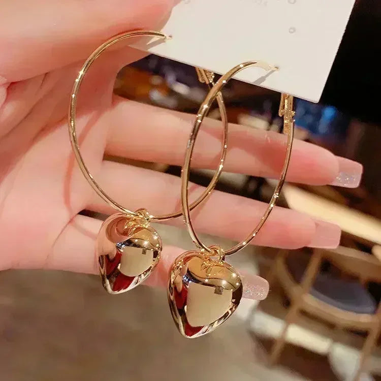 Fashion Korean Women Retro Drip Glaze Red Flower Earrings Women for Delicate Earrings Luxury Couple Engagement Jewelry Gift